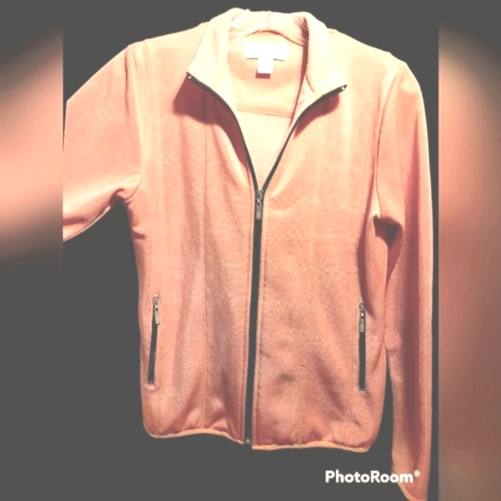 Tehama Full Zip Jacket Silky Fleece Lined Fresh Melon Color Size Small 🍑